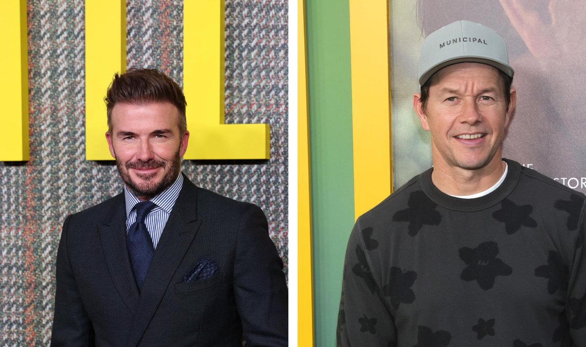 David Beckham ja Mark Wahlberg.