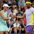 VIDEO | Ukraina heaks: Swiatek ja Nadal mängisid US Openi peaväljakul Gauffi ja McEnroe vastu
