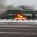 Linnatransport: Lasnamäe bussipõlengu põhjustas ilmselt tehniline rike