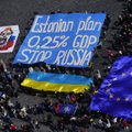ВИДЕО | В Праге состоялся перформанс в поддержку плана Эстонии, направленного на помощь Украине