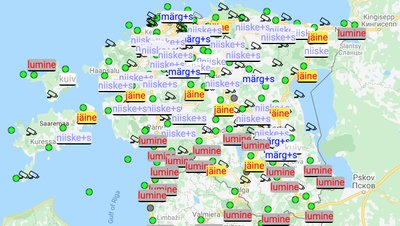 Teeolud 3.12.21 - kell 17:10.