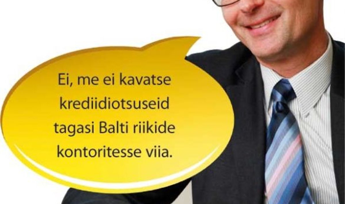 HEA ROOTSI AEG: Swedbanki Balti-haru juht Håkan Berg. (Arno Mikkor / Epl)
