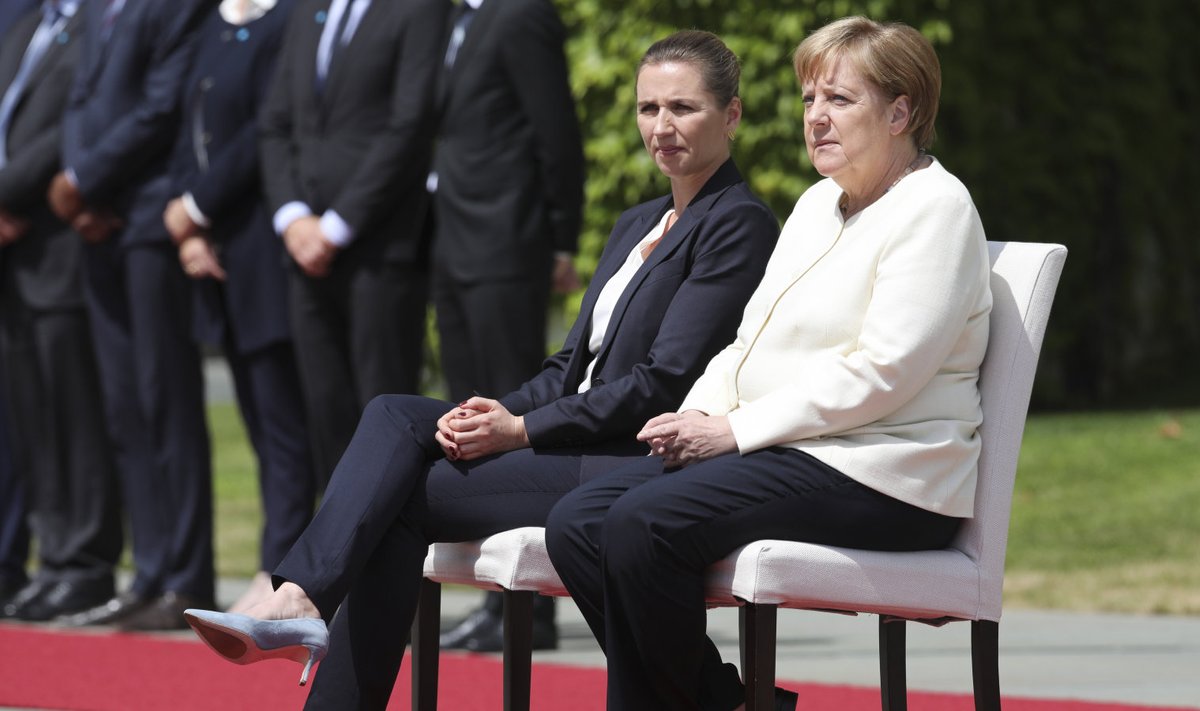 Mette Frederiksen ja Angela Merkel
