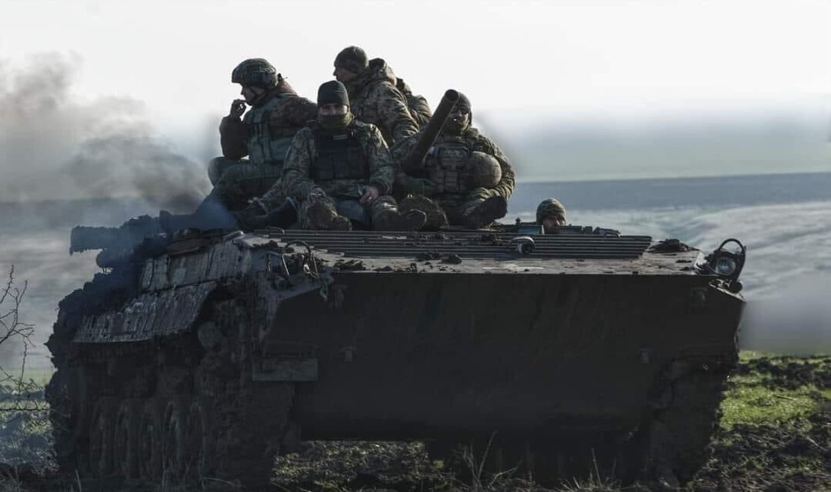 Ukraina armee 128. üksiku mehhaniseeritud brigaadi võitlejad