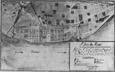 St. Louise kaart aastal 1780. 