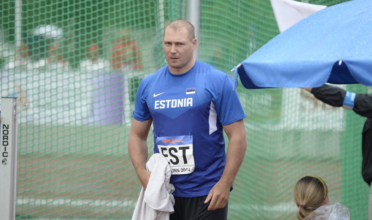 Gerd Kanter 2014. aastal kergejõustiku esiliiga võistlusel Tallinnas.