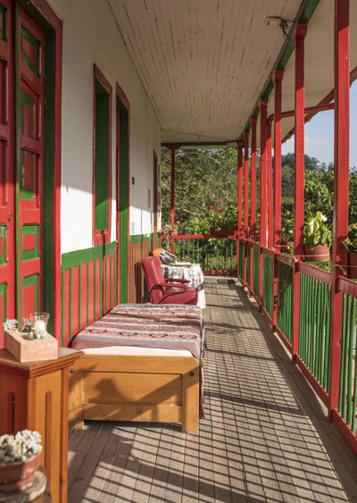Kui kohvifarmeritele tähendab kohviistandus rasket tööd, siis turistile tõotab see unustamatut puhkust. Pildil Finca de Ocaso külalistemaja.