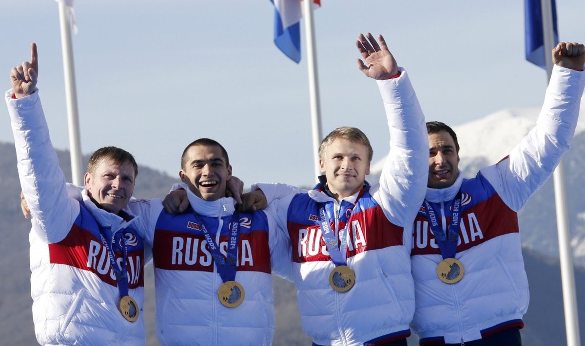 Venemaa neljabobi sai Sotšis kaela kuldsed medalid, kuid nüüdseks ollakse nendest ilma.