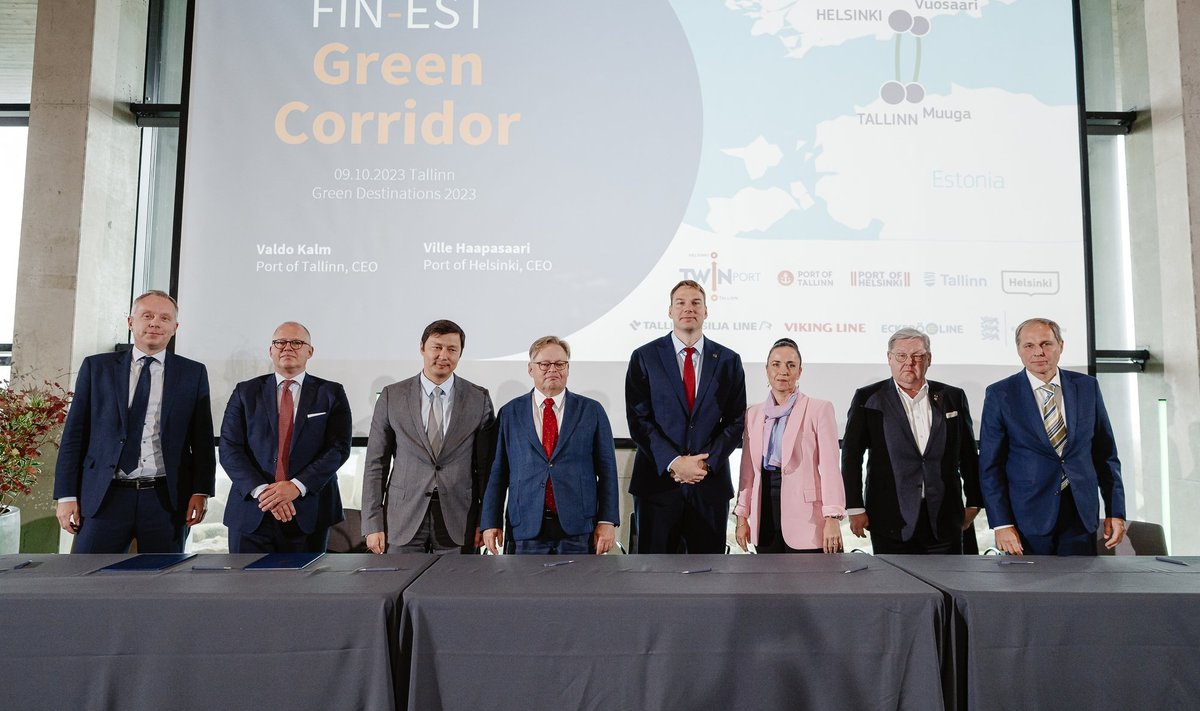 Tallinna ja Helsingi sadamad koostöös linnade ja parvlaevafirmadega sõlmisid koostööleppe rohekoridori loomiseks Eesti ja Soome vahele.