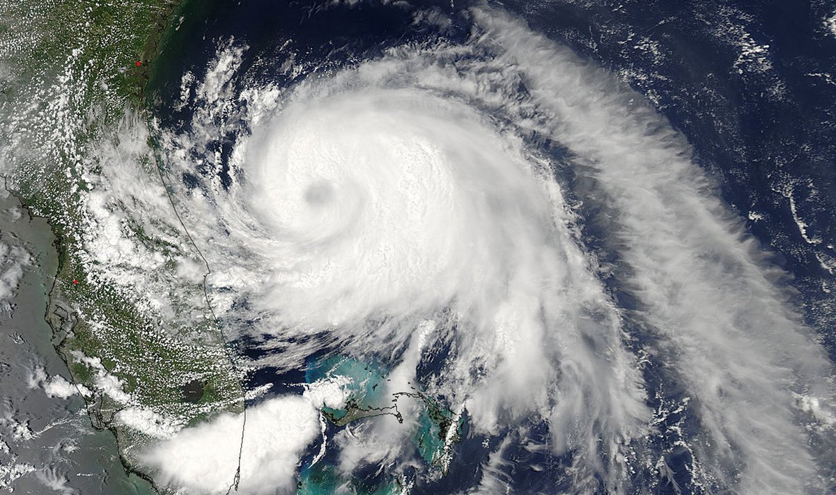 Tropical Storm Arthur -- now Hurricane Arthur -- is pictured off the Florida coast in this NASA satellite handout photo