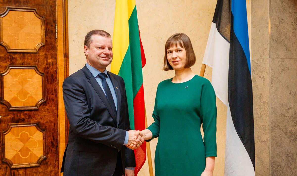 President Kersti Kaljulaid kohtus Leedu peaministri Saulius Skvernelisega