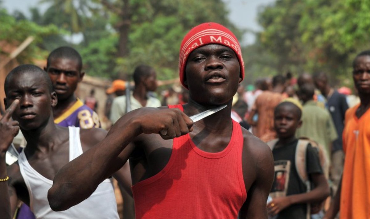Noored ja vihased KAV-i pealinna Bangui kristlased ei varja päevavalgeski, mida nad muslimitega teha tahavad. 