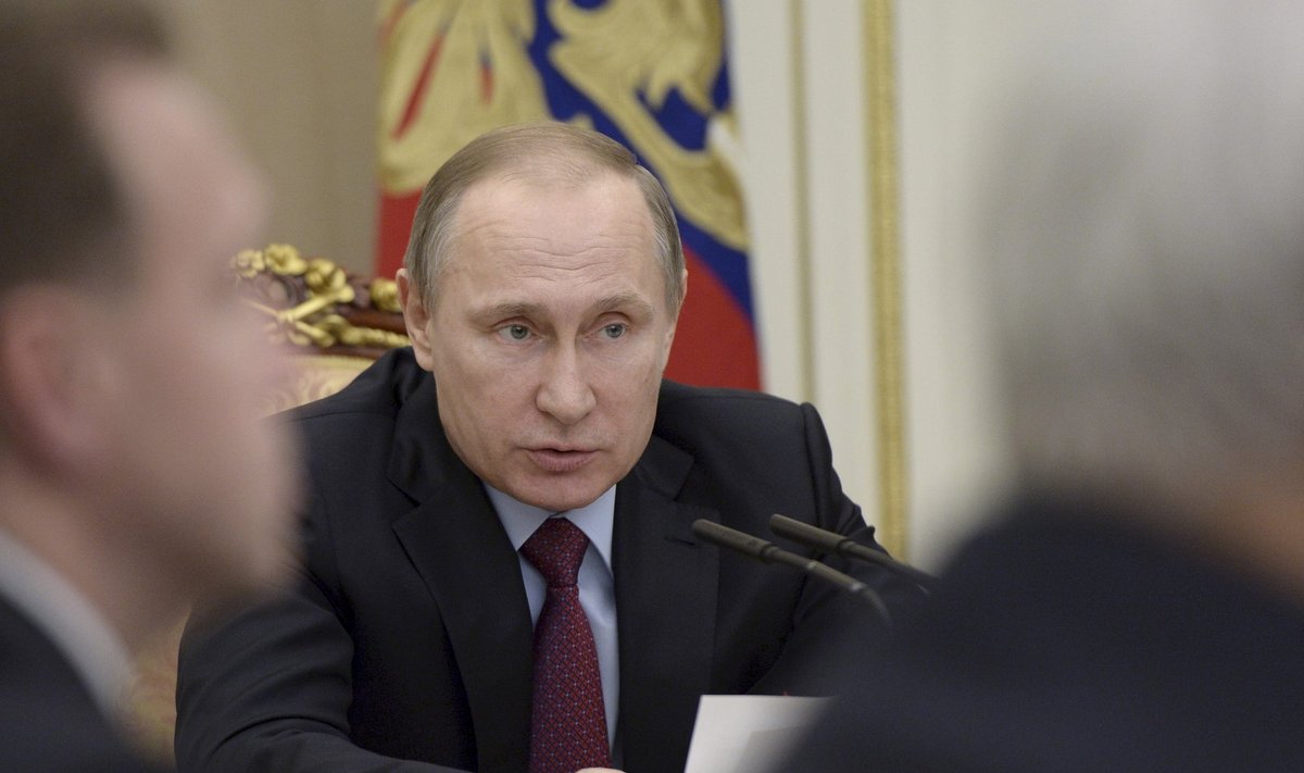 Venemaa president Vladimir Putin eile Kremlis erastamisnõupidamisel.