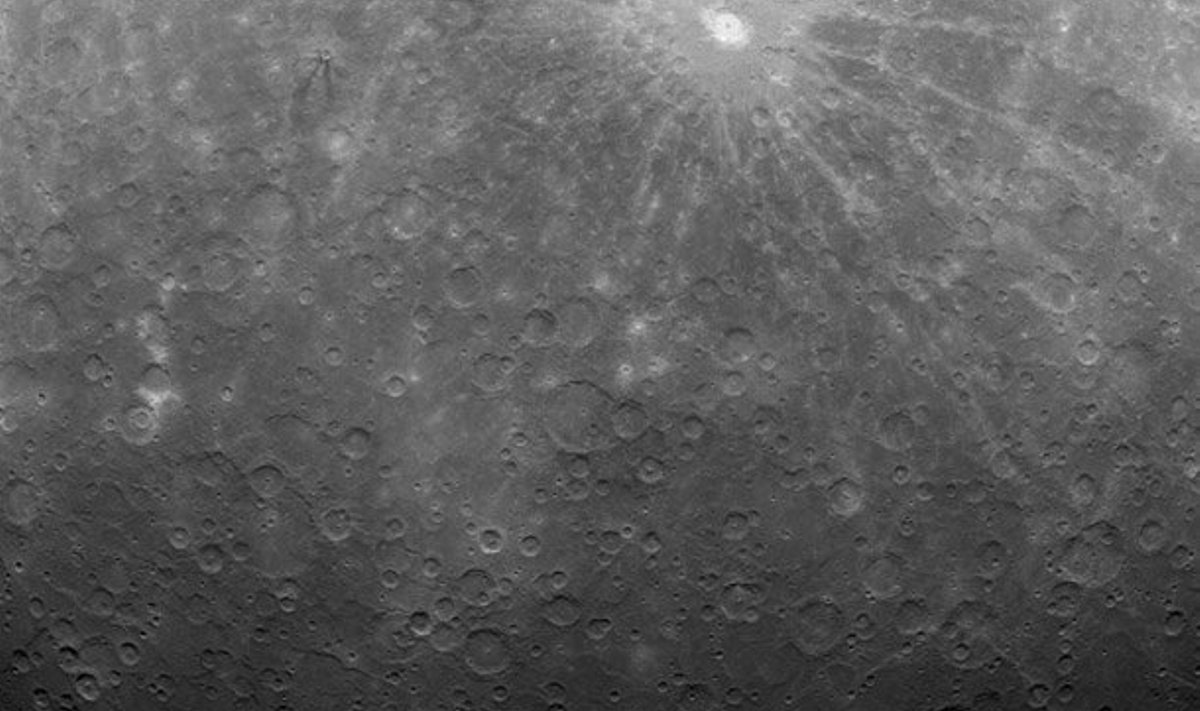 Merkuur. Foto NASA, Johns Hopkins University Applied Physics Laboratory, Carnegie Institution of Washington