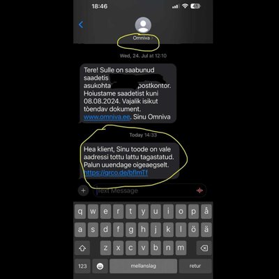 Sõnum ilmus Omniva nime alt.