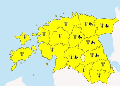 Hoiatus kogu Eestile.