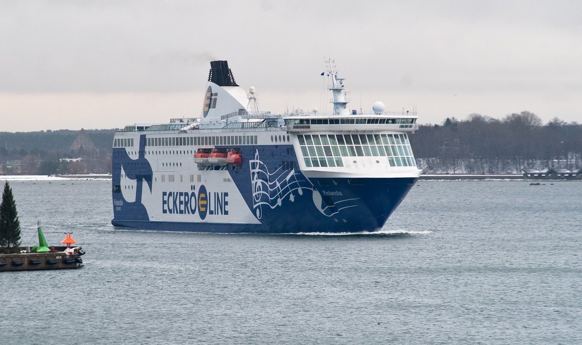 Eckerö uue laeva  Finlandia  pidulik vastuvõtt Tallinnas