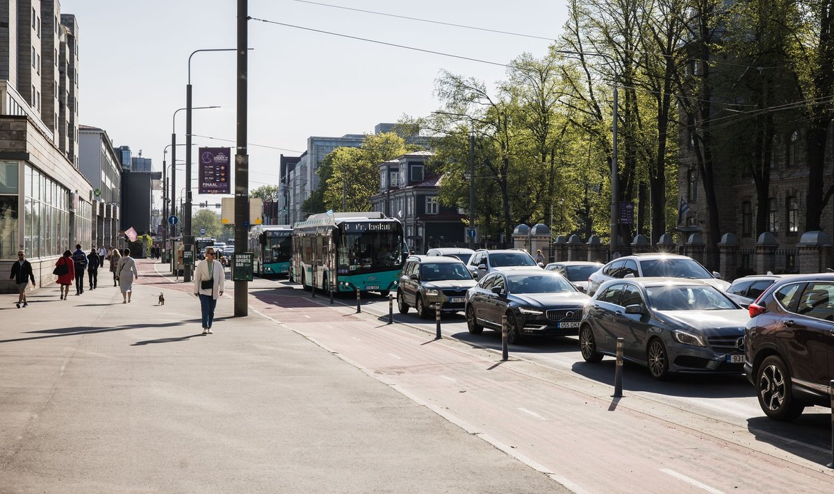 Пробки в Таллинне 15.05.2023