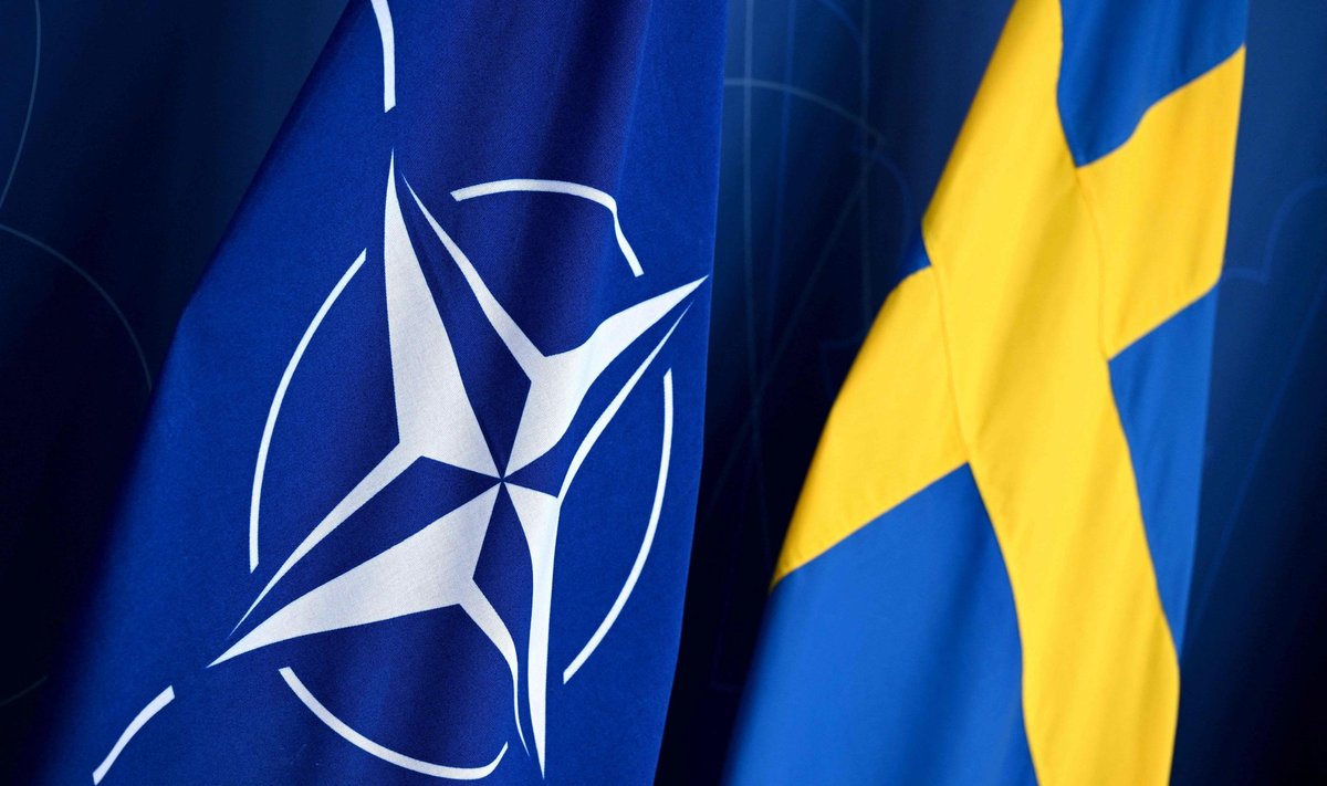 NATO ja Rootsi lipud. Pilt on illustratiivne