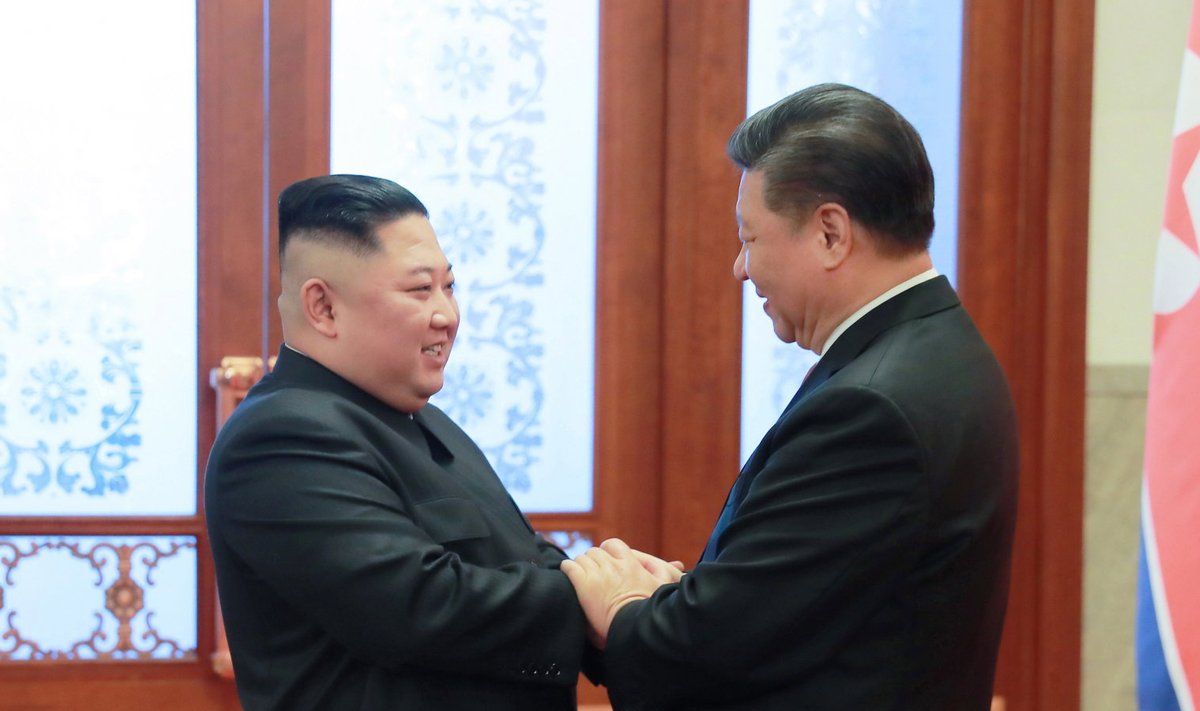 Kim Jong-uni ja Xi Jinpingi kohtumine jaanuaris