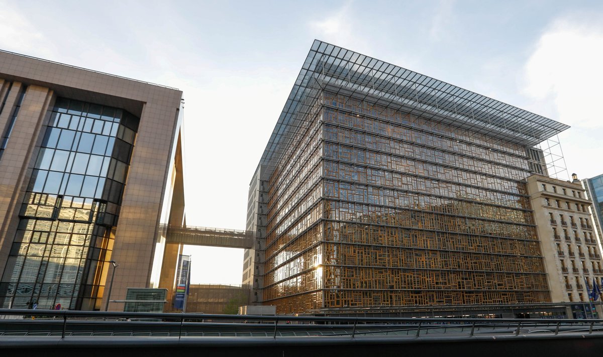 A view shows Europa, the new European Council building in Brussels