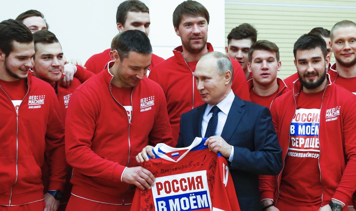 Vladimir Putin ja Venemaa olümpiakoondis