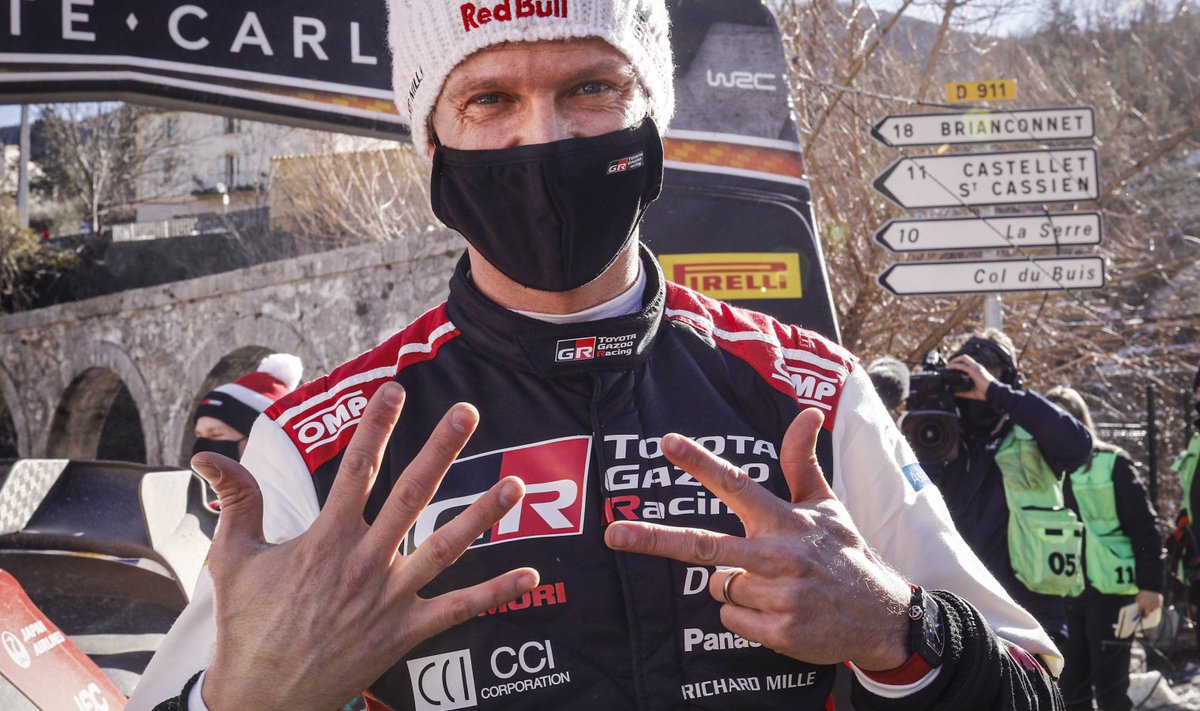 Sebastien Ogier kaheksandat korda Monte Carlo ralli võitjana