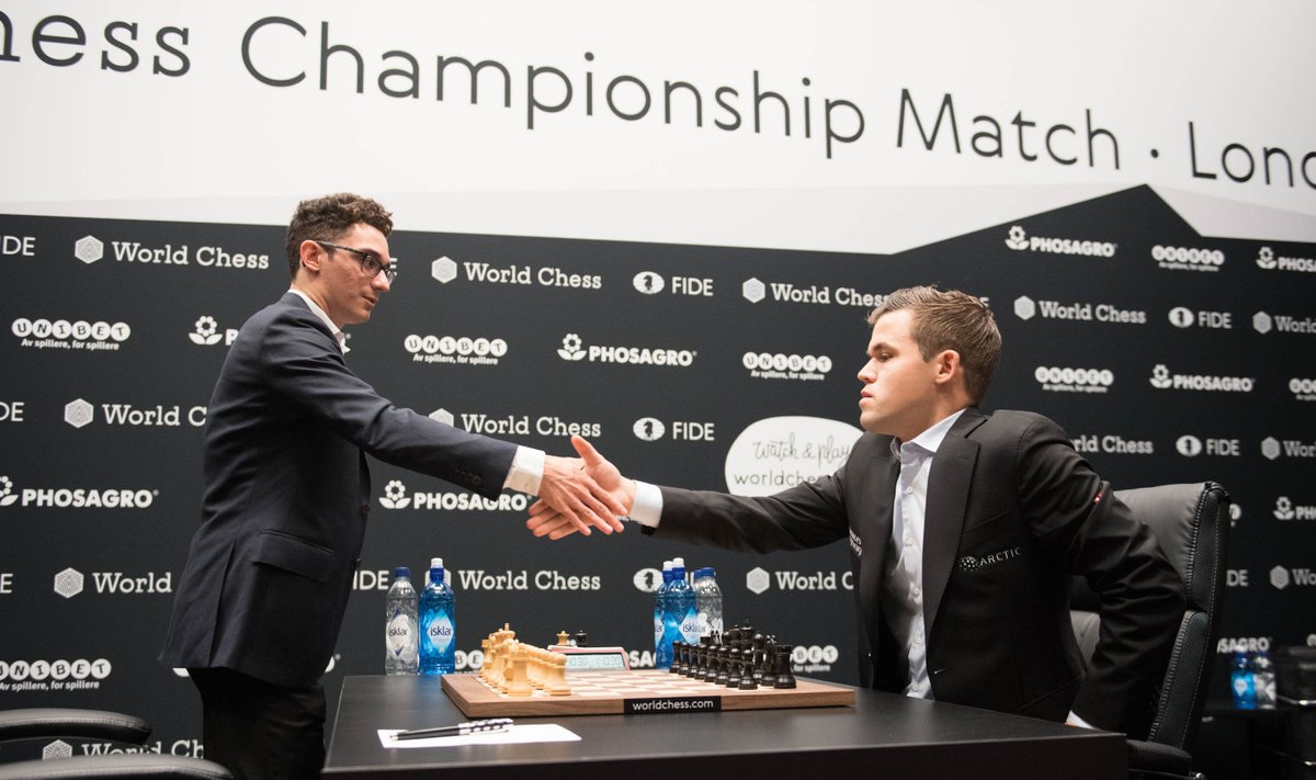 Fabiano Caruana ja Magnus Carlsen