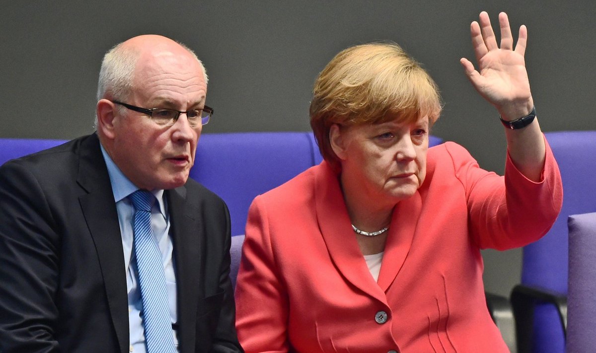 Volker Kauder ja Angela Merkel