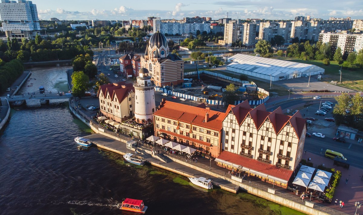 Вид на Рыбацкую деревню в Калининграде