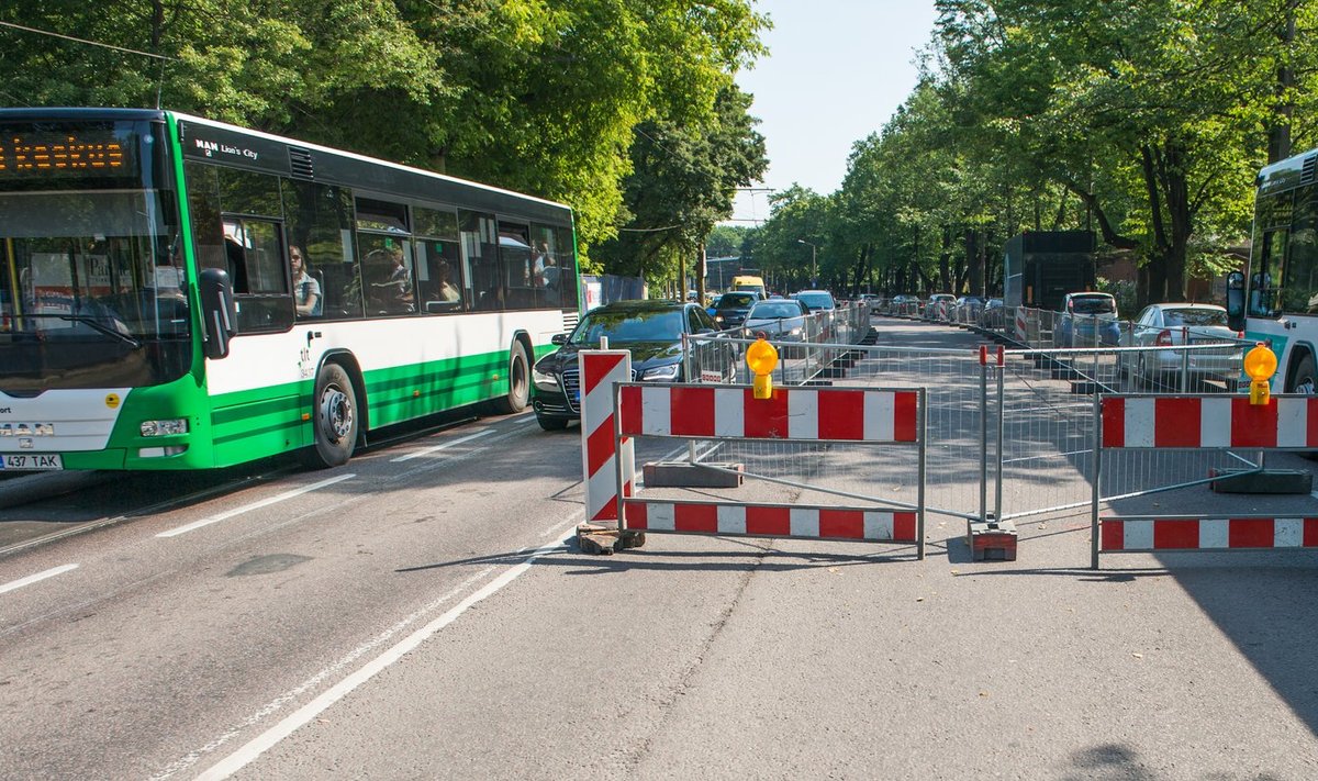 Liikluskorralduse muudatus Narva maanteel