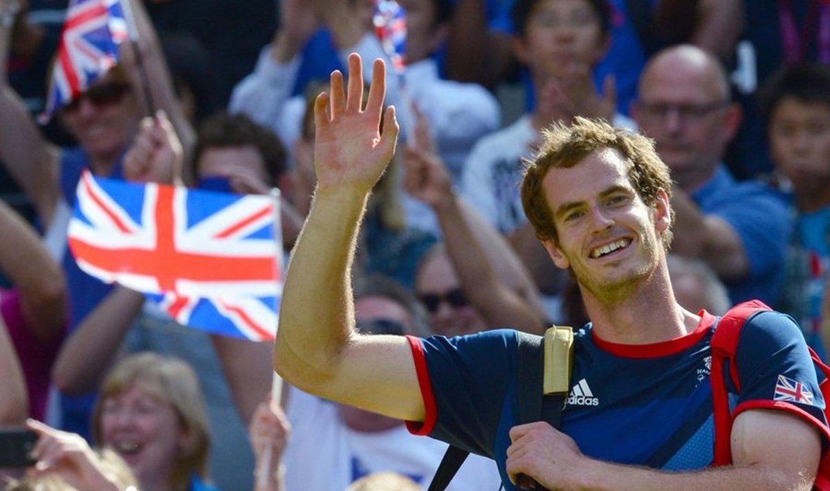 Andy Murray eile võidu järelFoto: AFP/Scanpix