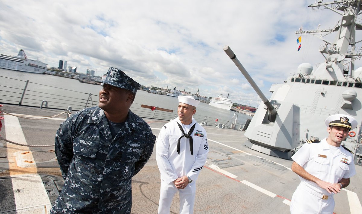 USA hävitaja USS Farragut Tallinnas