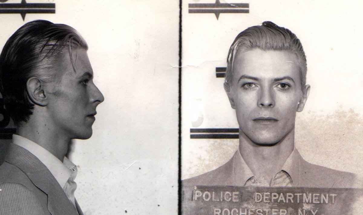 David Bowie politseiarhiivi foto