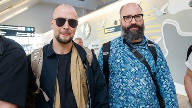 FOTOD | Tere tulemast tagasi! Eestit Eurovisionil esindanud 5MIINUST ja Puuluup saabusid Tallinna