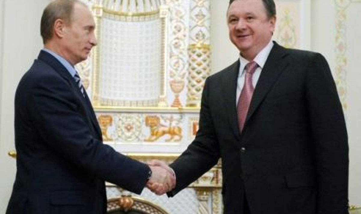 Vene ja Kõrgõzstani peaministrid Vladimir Putin ja Igor Tšudinov Moskvas