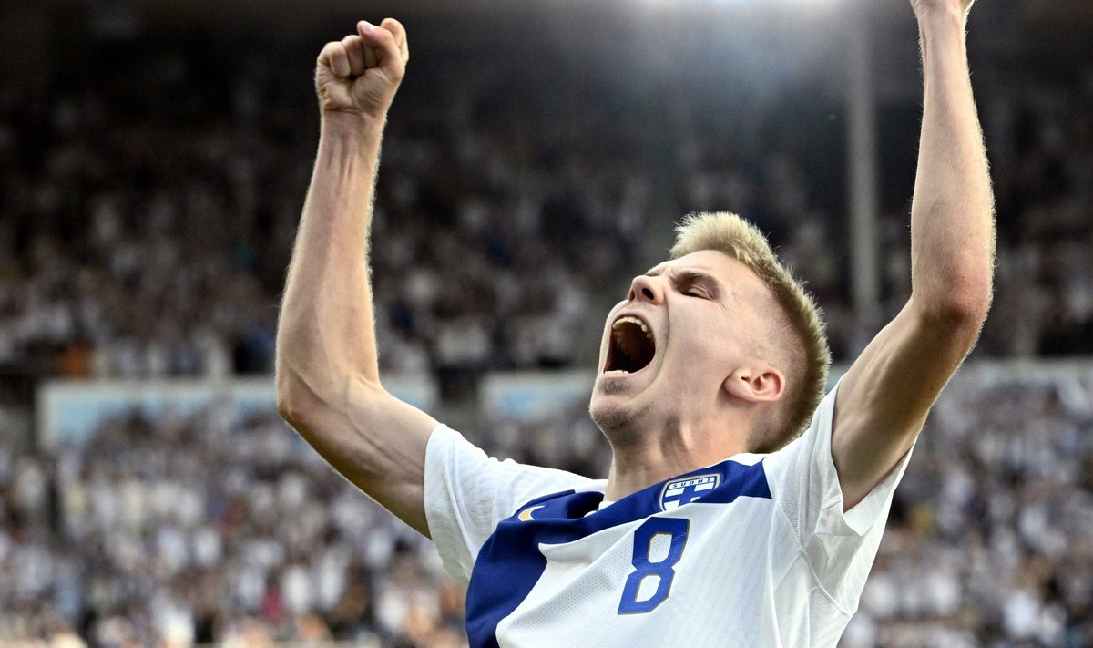 Soome jalgpallikoondis alistas EM-valikmängus Sloveenia.