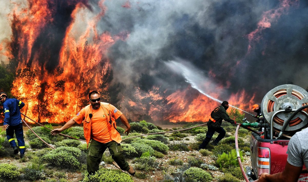 Ateena ümbruses puhkenud maastikupõlengus on hukkunud vähemalt 82 inimest.