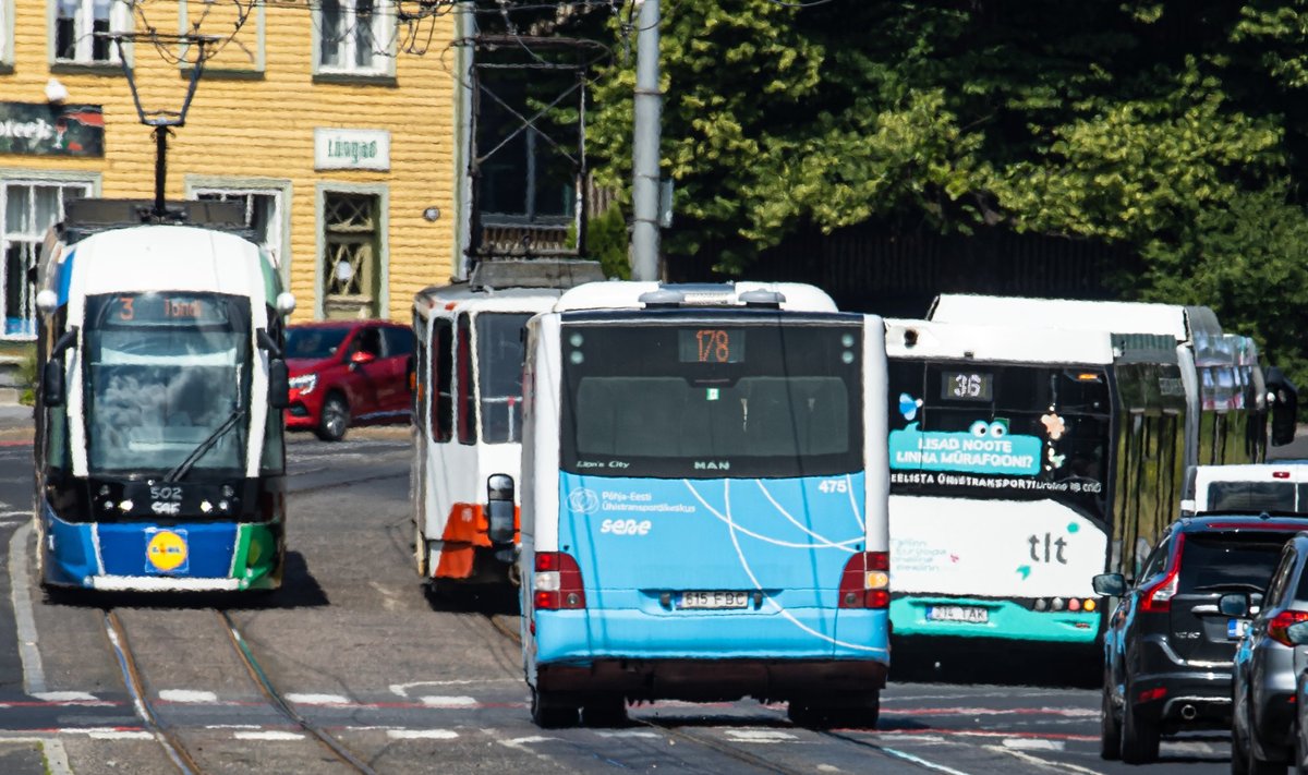 Ühistransport Pärnu maanteel 26.06.2023