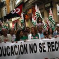 Hispaania õpetajad ja tudengid protestisid kasinuse vastu