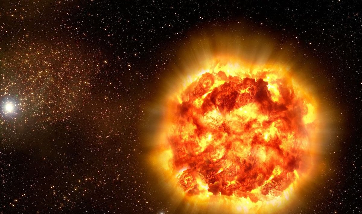 Ia-tüüpi supernoova kunstniku nägemuses. (Foto: ESA)