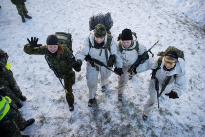 Sõjalis-sportlik patrullvõistlus "Utria Dessant 2018" toimus Jõhvi lähistel 20 korda. Piltidel Kaitseliidu Tallinnamaleva Meredivsjoni võistkond. 