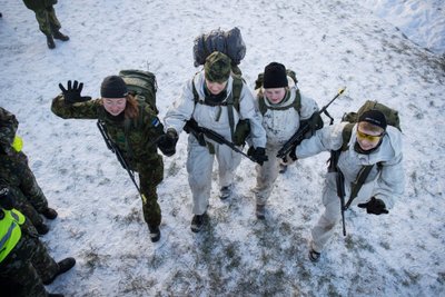 Sõjalis-sportlik patrullvõistlus "Utria Dessant 2018" toimus Jõhvi lähistel 20 korda. Piltidel Kaitseliidu Tallinnamaleva Meredivsjoni võistkond. 