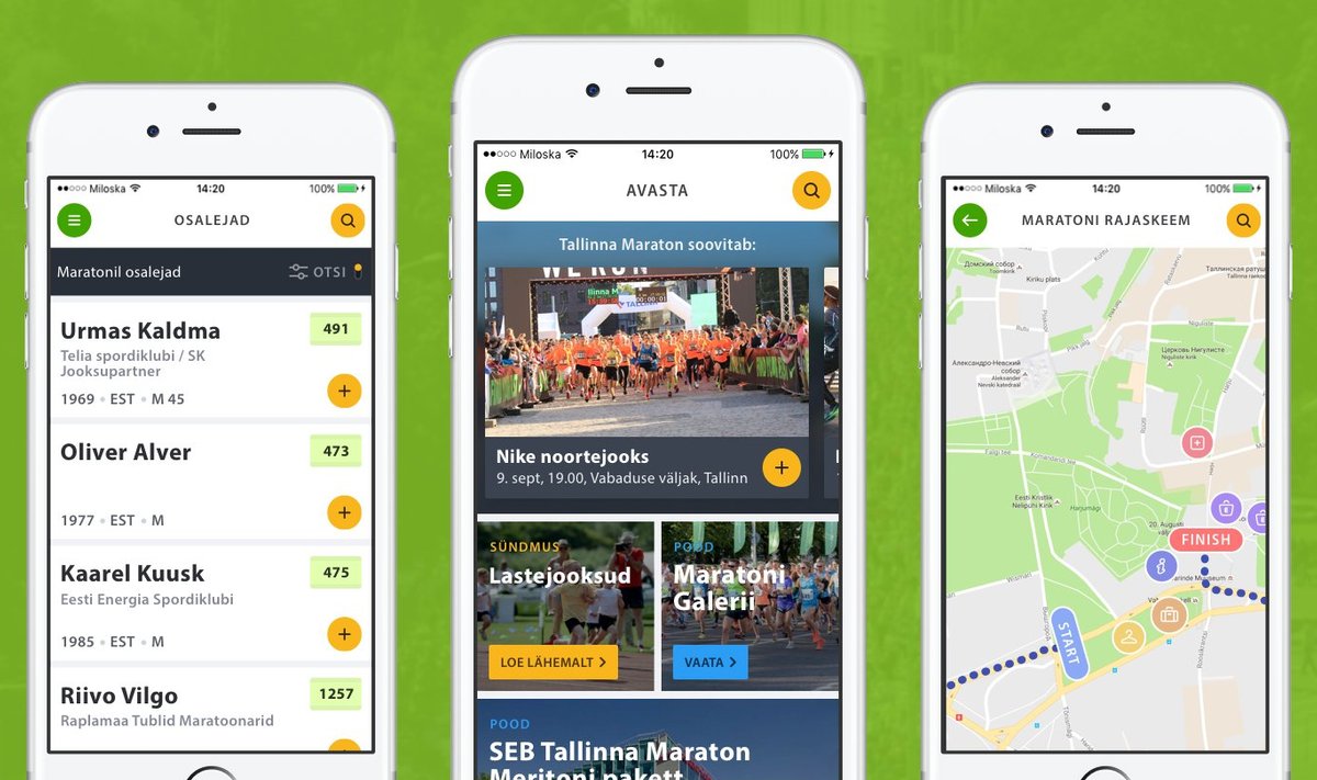 SEB Talinna Maratoni mobiilirakendus