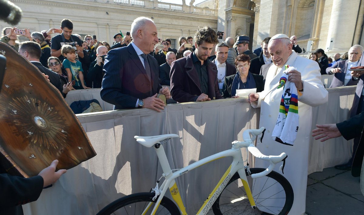 Peter Sagan ja paavst Franciscus