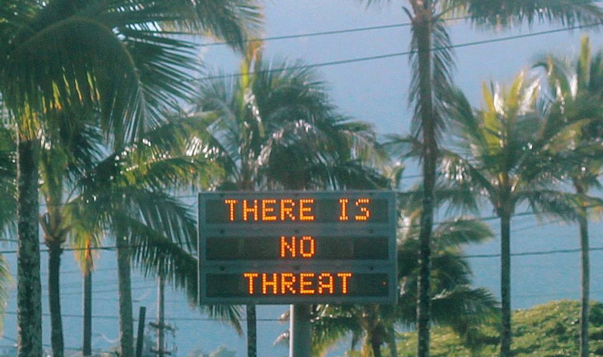 Pärast raketipaanikat teatati Hawaiil, et ohtu pole.
