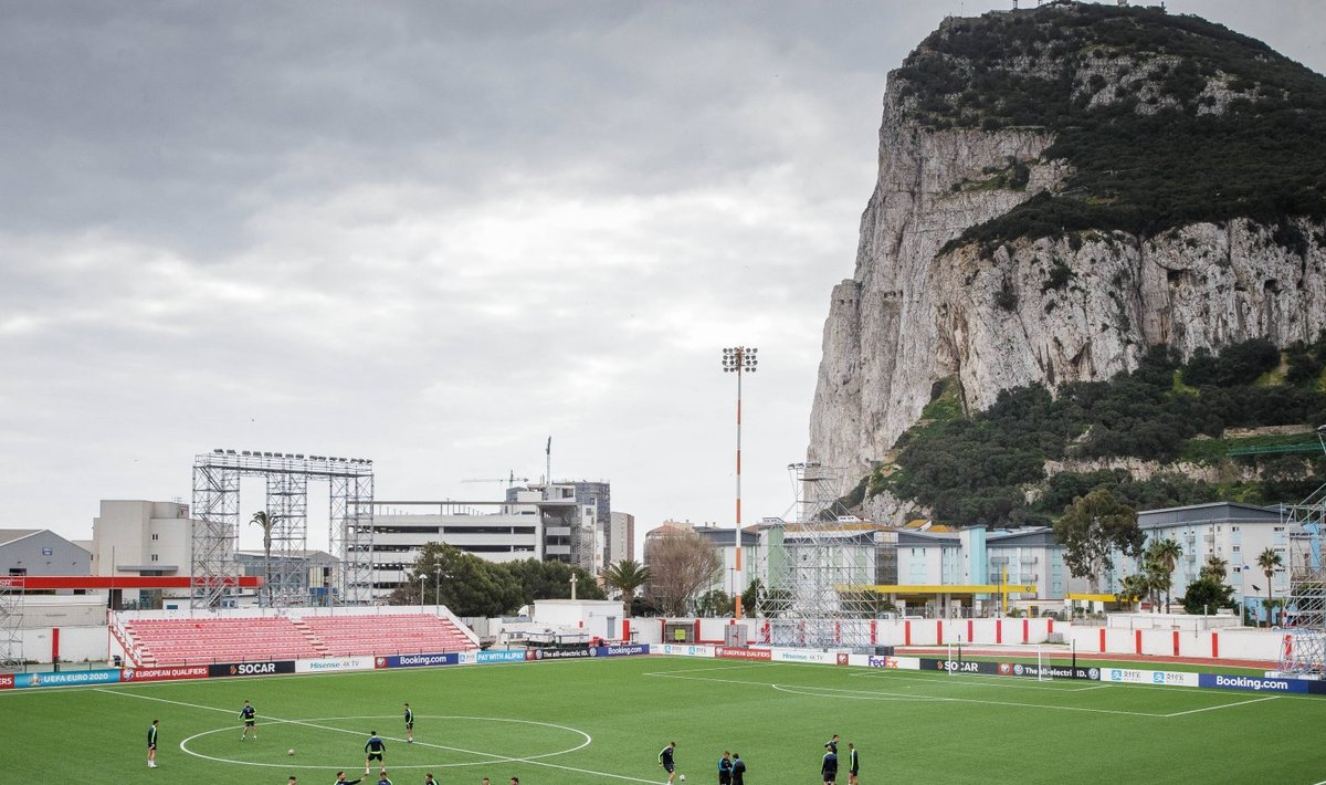 Staadion Gibraltaril. Foto on illustratiivne.