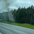 ФОТО | На шоссе Таллинн-Нарва загорелся грузовик