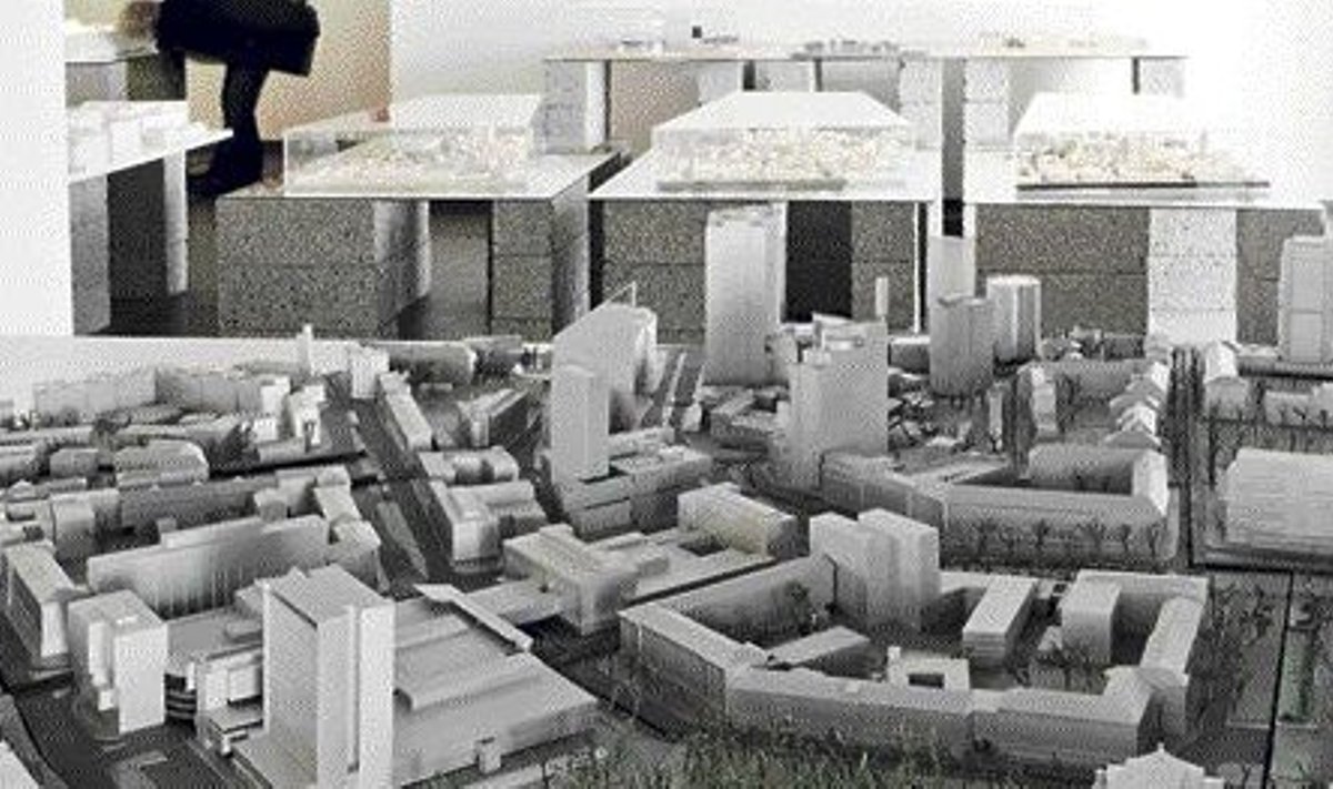 Kesklinna makett arhitektuurimuuseumis (autorid Peet Veimer, Tõnu Oppi, Rivo Oeselg, Tanel Saar)