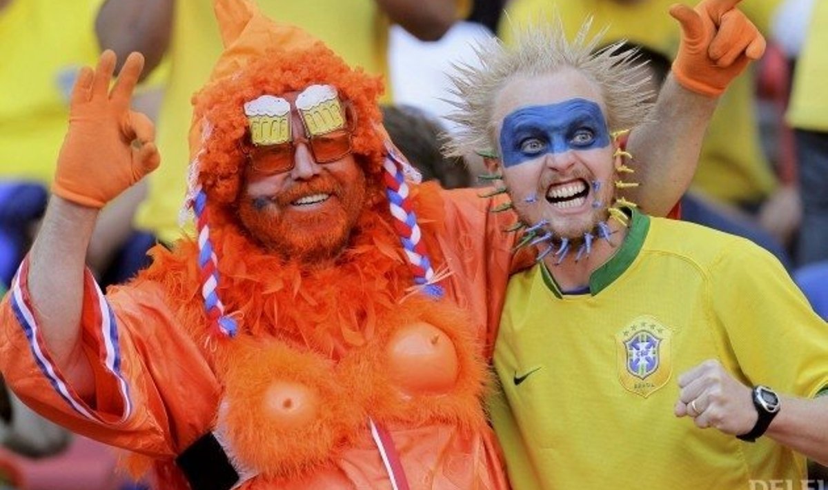 Hollandi ja Brasiilia poolehoidjad, jalgpalli MM